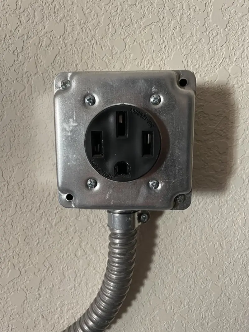 NEMA 14-50 outlet installed for Electrical Panel Upgrade in River Grove